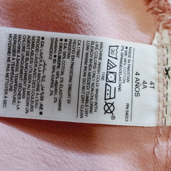 Old Navy Girls Pink Overall Dress Skirt Size 4T - Picture 8 of 8